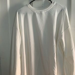 Over sized white long sweater